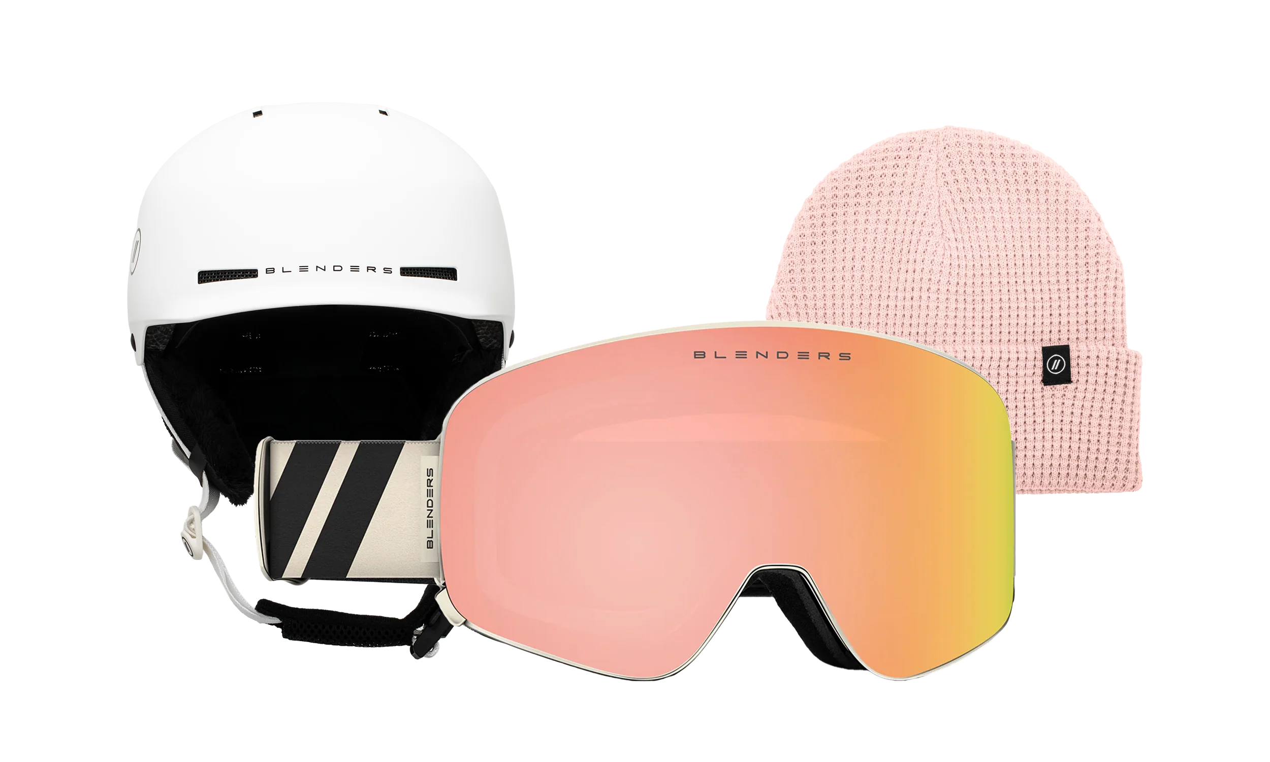 Aura | Dawn Shaker - Chip MIPS White - Blush Beanie