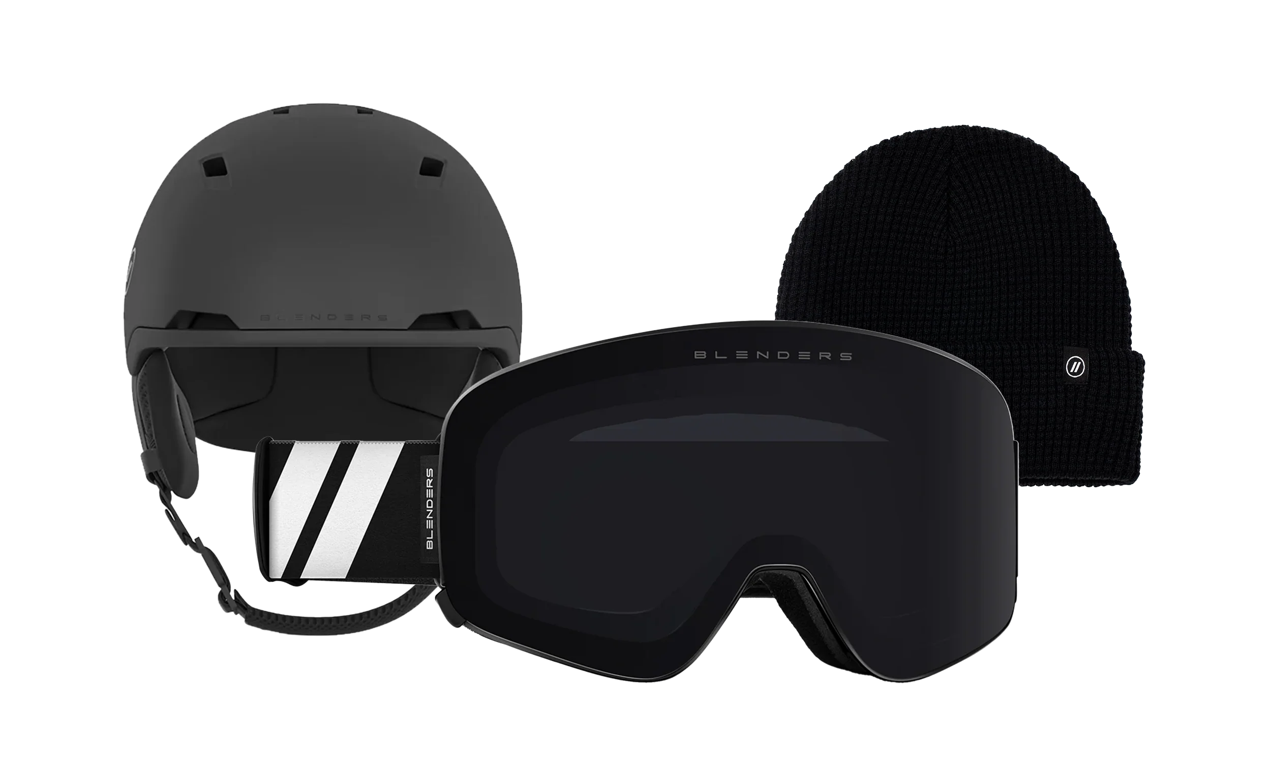 Aura | Gemini II - Dome MIPS Black - Black Beanie