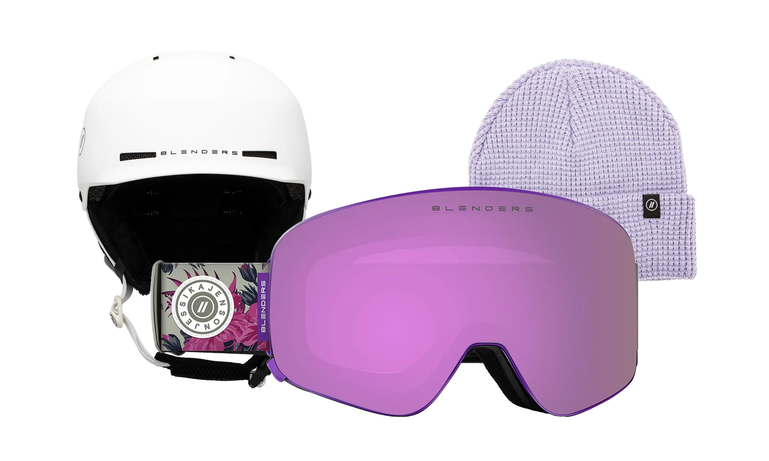 Aura | JJ Forest - Chip MIPS White - Lavender Beanie