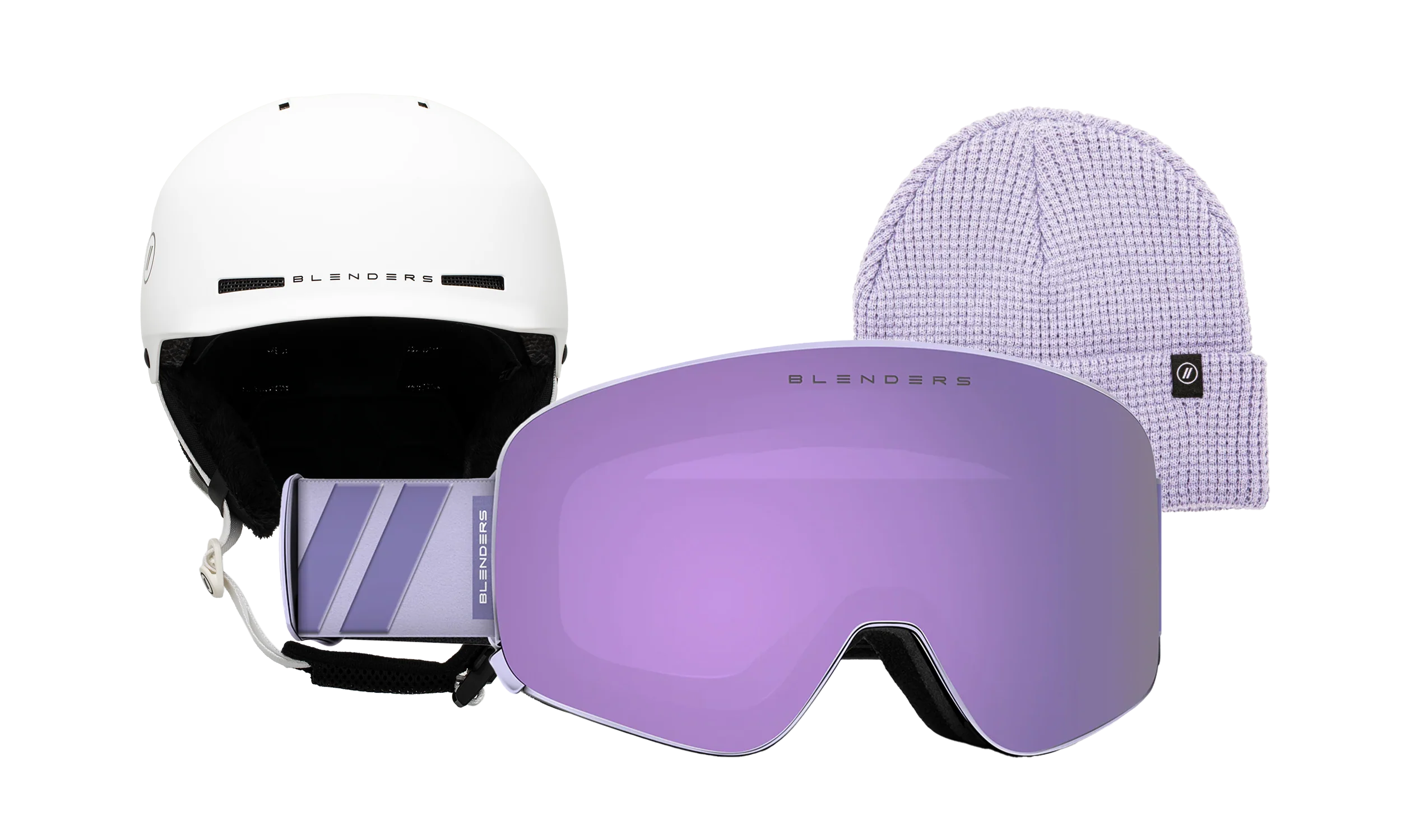 Aura | Lavender Drift - Chip MIPS White - Lavender Beanie