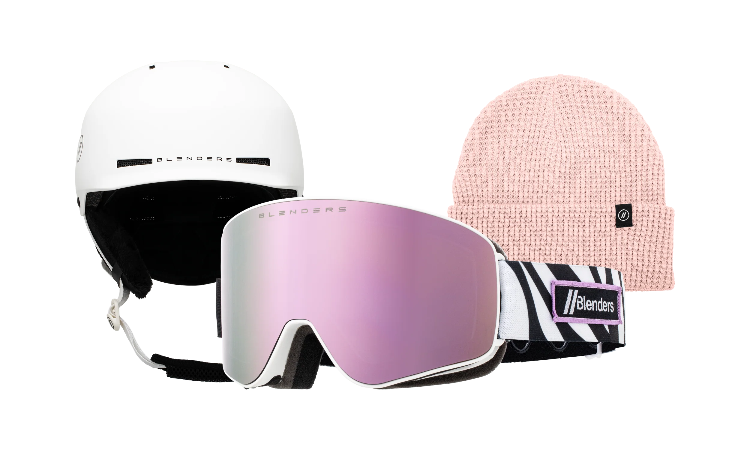 Aura | Ziggy - Chip MIPS White - Blush Beanie