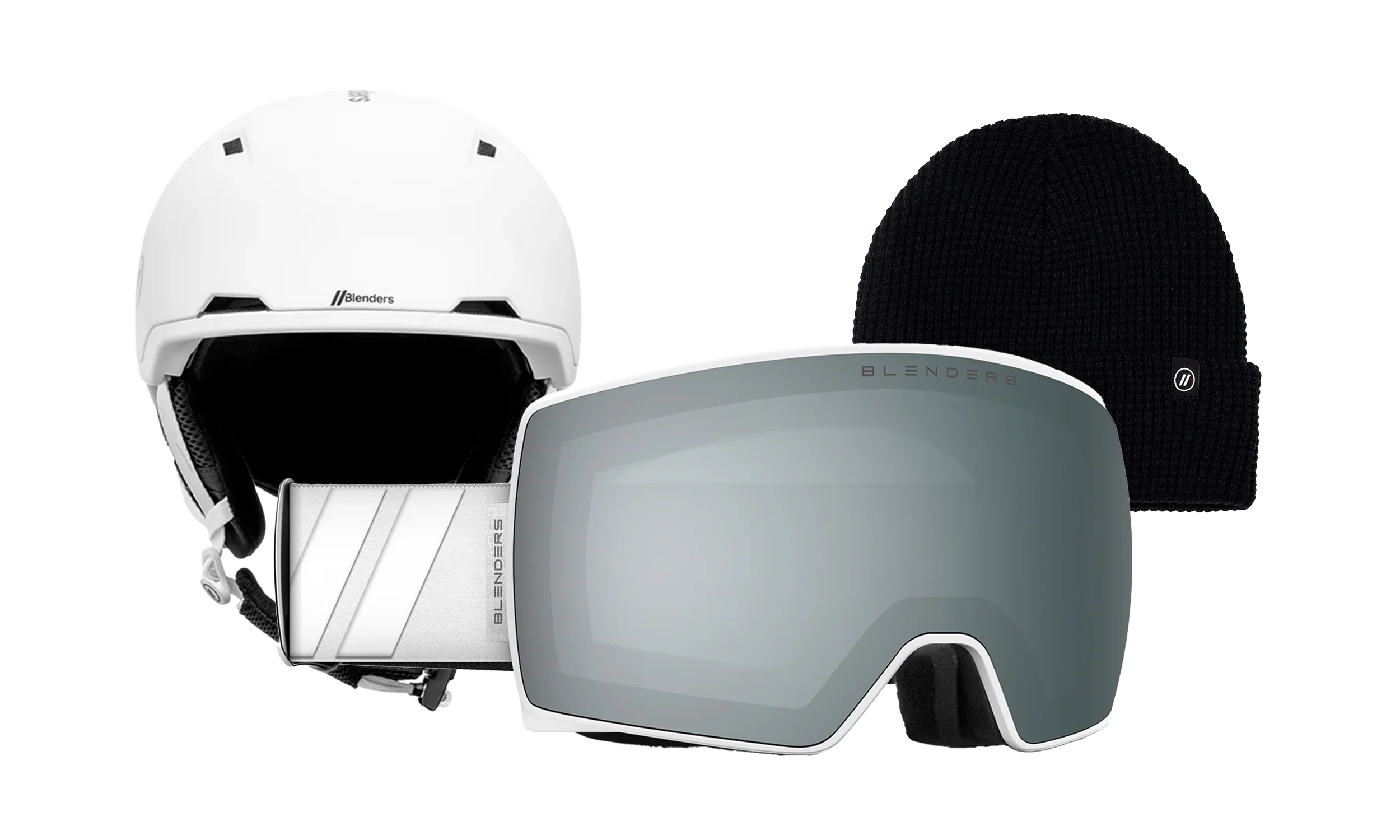 Nebula | White Mist - Dome MIPS White - Black Beanie